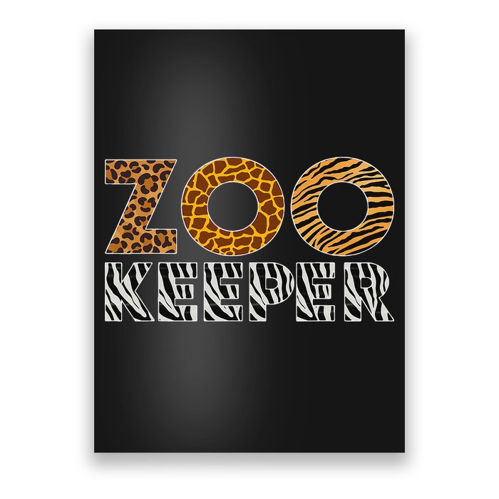 Zookeeper Costume African Animals Zebra Wild Print Savanna Poster