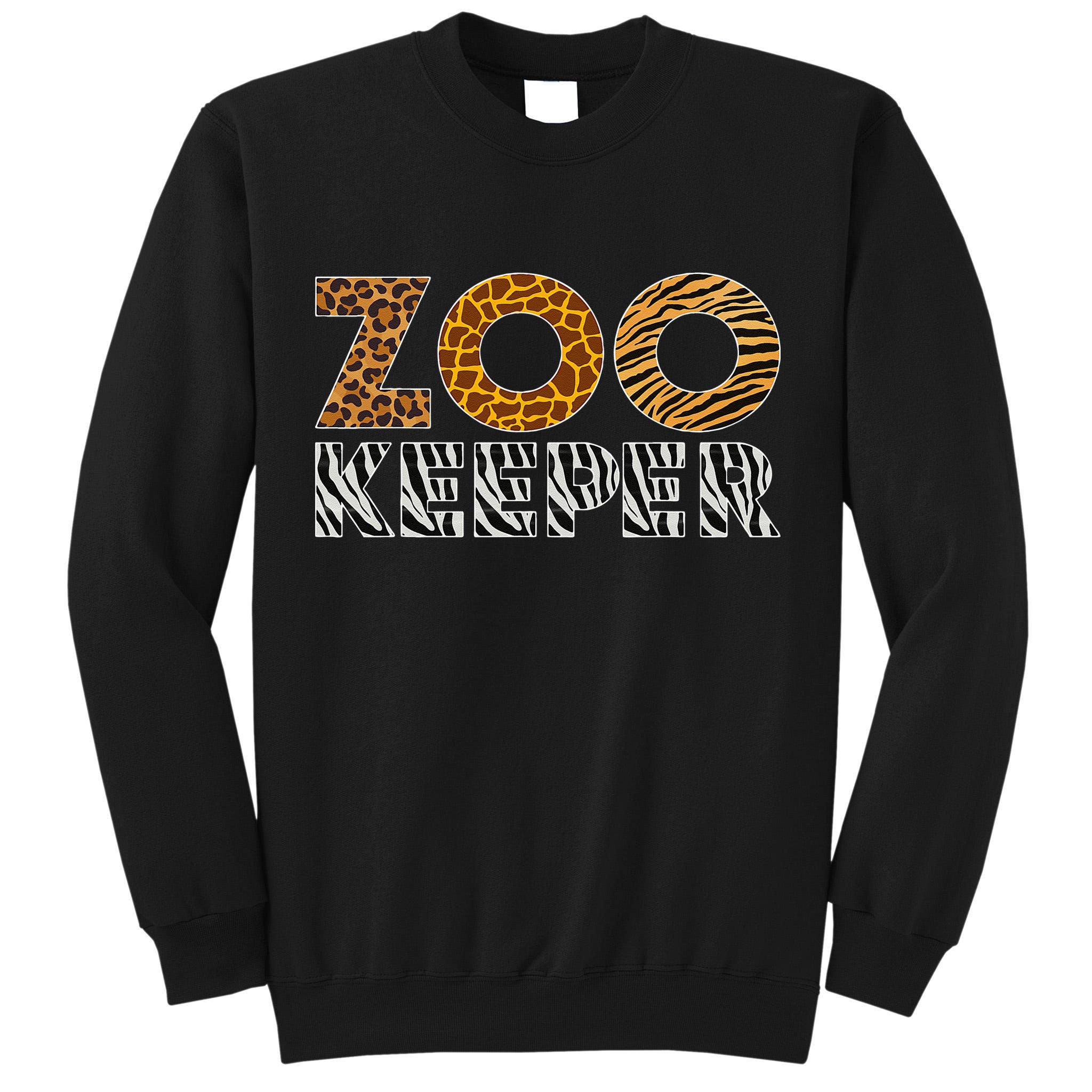Zookeeper Costume African Animals Zebra Wild Print Savanna Tall Sweatshirt