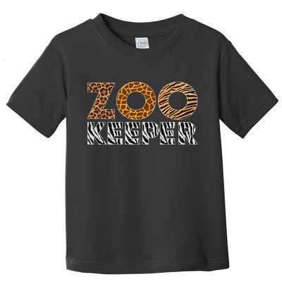 Zookeeper Costume African Animals Zebra Wild Print Savanna Toddler T-Shirt