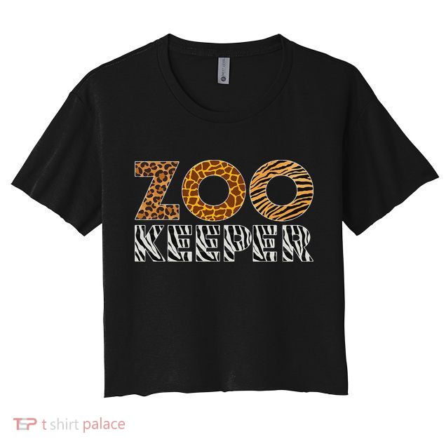 Zookeeper Costume African Animals Zebra Wild Print Savanna Crop Top