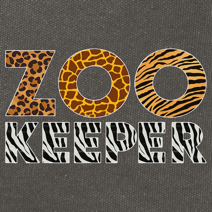 Zookeeper Costume African Animals Zebra Wild Print Savanna Cotton Canvas Backpack