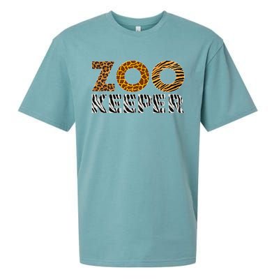 Zookeeper Costume African Animals Zebra Wild Print Savanna Sueded Cloud Jersey T-Shirt