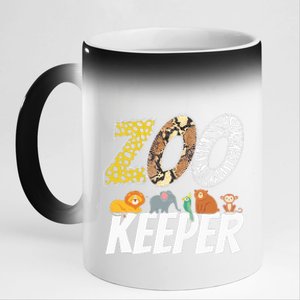 Zookeeper Costume African Savanna Zoo Keeper Animals Lover 11oz Black Color Changing Mug