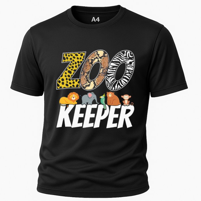 Zookeeper Costume African Savanna Zoo Keeper Animals Lover Cooling Performance Crew T-Shirt