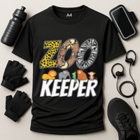 Zookeeper Costume African Savanna Zoo Keeper Animals Lover Cooling Performance Crew T-Shirt
