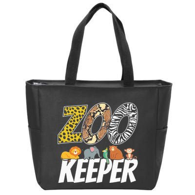 Zookeeper Costume African Savanna Zoo Keeper Animals Lover Zip Tote Bag