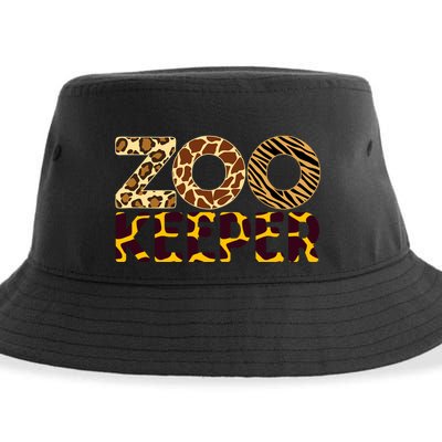 Zookeeper Costume African Animals Zebra Wild Print Sustainable Bucket Hat