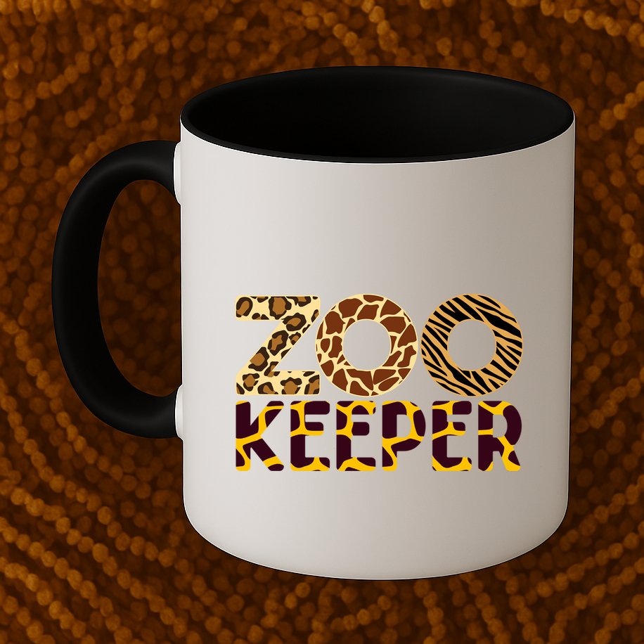 Zookeeper Costume African Animals Zebra Wild Print Mug