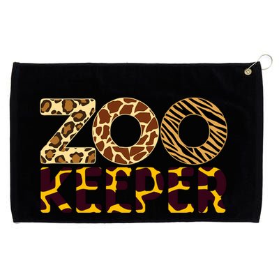 Zookeeper Costume African Animals Zebra Wild Print Grommeted Golf Towel