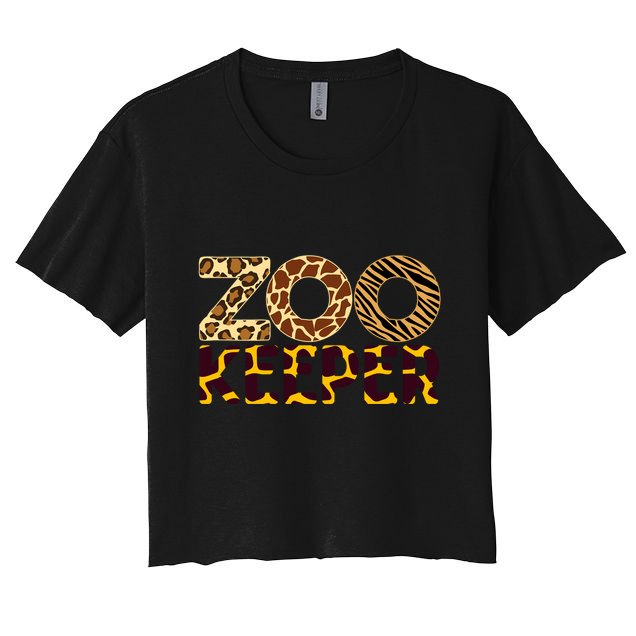 Zookeeper Costume African Animals Zebra Wild Print Crop Top