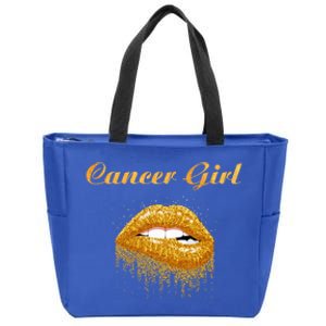 Zodiac Cancer Astrology Lipstick Gift Zip Tote Bag