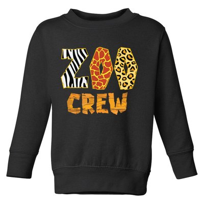 Zoo Crew Animal Print For Kids Or Adults Zoo Group Toddler Sweatshirt
