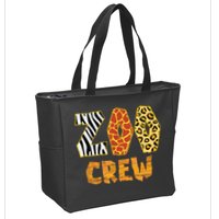 Zoo Crew Animal Print For Kids Or Adults Zoo Group Zip Tote Bag