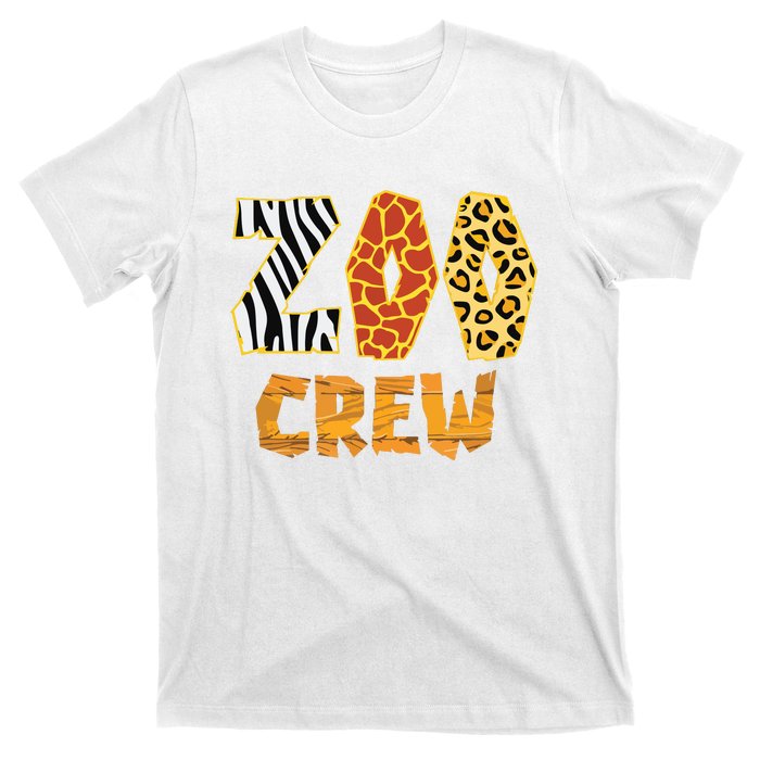 Zoo Crew Animal Print For Kids Or Adults Zoo Group T-Shirt