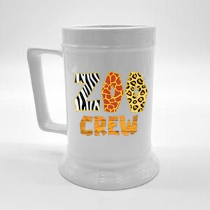 Zoo Crew Animal Print For Kids Or Adults Zoo Group Beer Stein