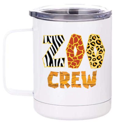 Zoo Crew Animal Print For Kids Or Adults Zoo Group 12 oz Stainless Steel Tumbler Cup