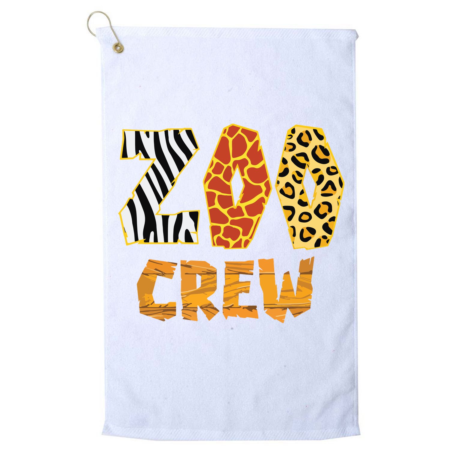 Zoo Crew Animal Print For Kids Or Adults Zoo Group Golf Towel