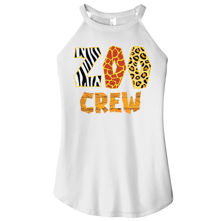 Zoo Crew Animal Print For Kids Or Adults Zoo Group Women's Perfect Tri Rocker Tank