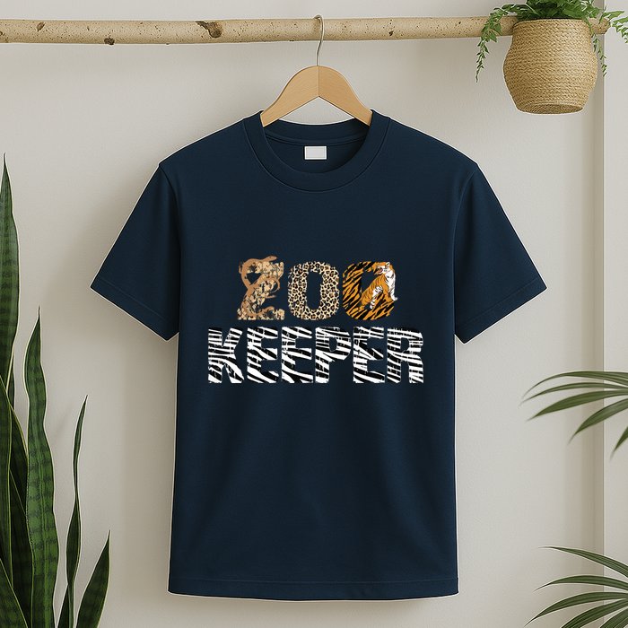 Zookeeper Costume African Animals Zebra Wild Print Savanna T-Shirt