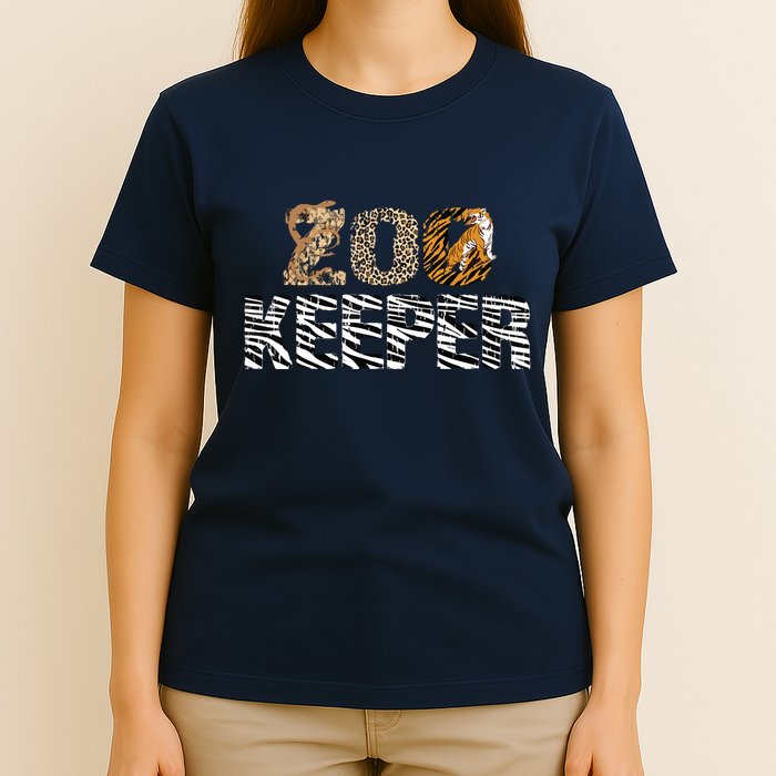 Zookeeper Costume African Animals Zebra Wild Print Savanna T-Shirt