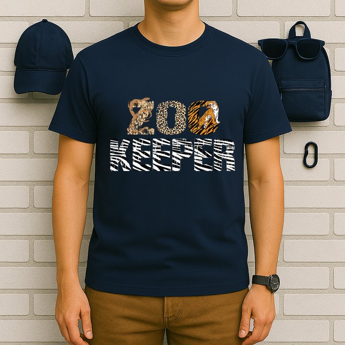 Zookeeper Costume African Animals Zebra Wild Print Savanna T-Shirt
