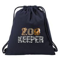 Zookeeper Costume African Animals Zebra Wild Print Savanna Drawstring Bag
