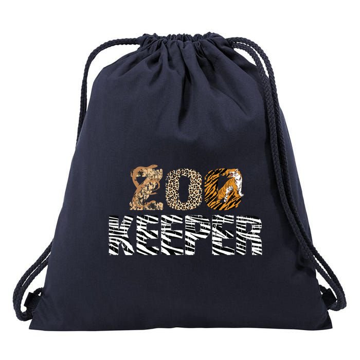 Zookeeper Costume African Animals Zebra Wild Print Savanna Drawstring Bag
