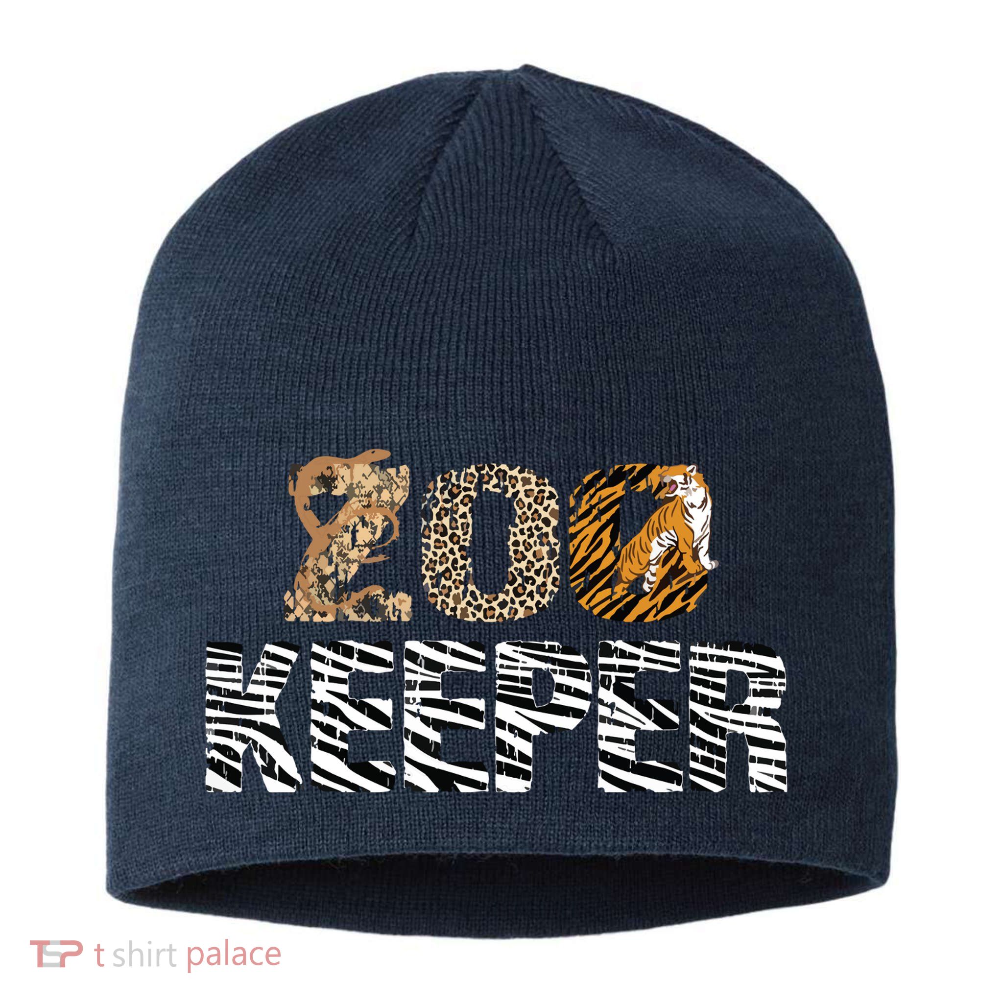 Zookeeper Costume African Animals Zebra Wild Print Savanna Sustainable Beanie