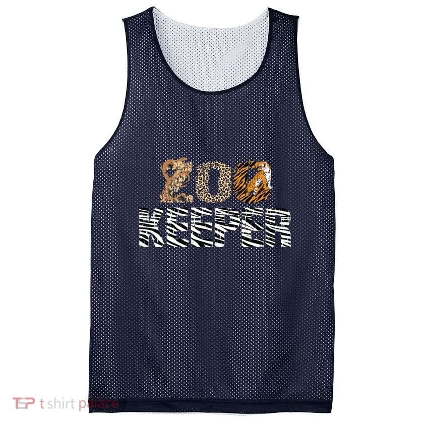 Zookeeper Costume African Animals Zebra Wild Print Savanna Mesh Reversible Basketball Jersey Tank