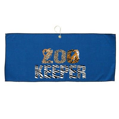 Zookeeper Costume African Animals Zebra Wild Print Savanna Large Microfiber Waffle Golf Towel