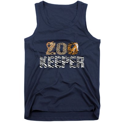Zookeeper Costume African Animals Zebra Wild Print Savanna Tank Top