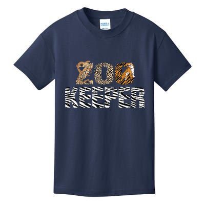 Zookeeper Costume African Animals Zebra Wild Print Savanna Kids T-Shirt