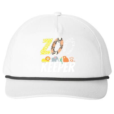 Zookeeper Costume African Savanna Zoo Keeper Animals Lover Snapback Five-Panel Rope Hat