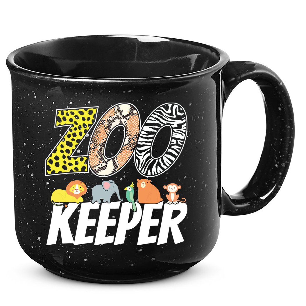 Zookeeper Costume African Savanna Zoo Keeper Animals Lover 15oz Campfire Ceramic Mug