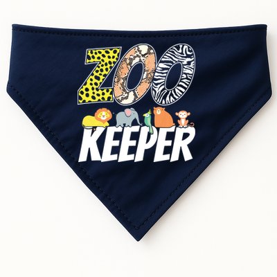 Zookeeper Costume African Savanna Zoo Keeper Animals Lover USA-Made Doggie Bandana