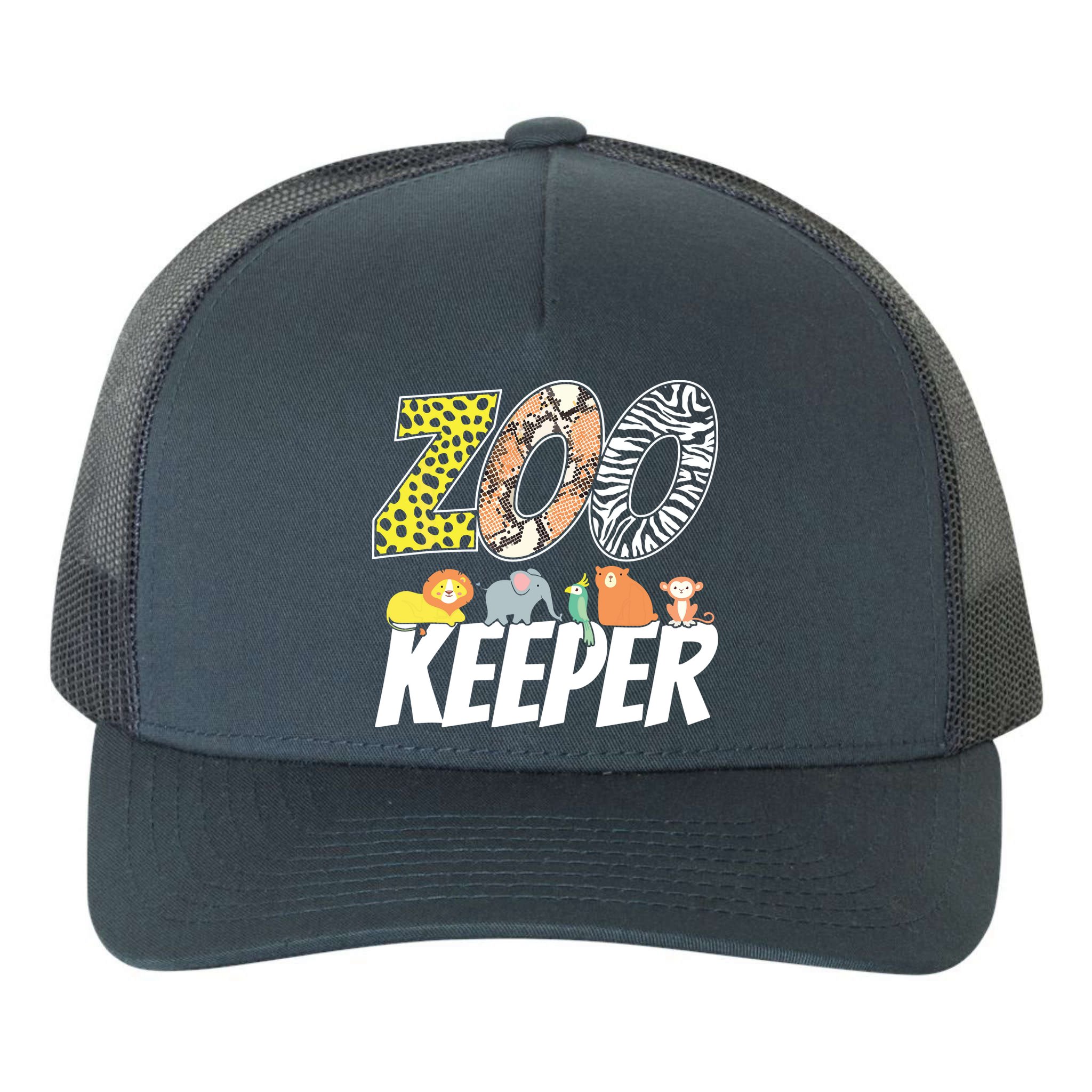 Zookeeper Costume African Savanna Zoo Keeper Animals Lover Yupoong Adult 5-Panel Trucker Hat