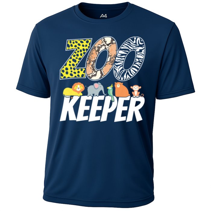 Zookeeper Costume African Savanna Zoo Keeper Animals Lover Cooling Performance Crew T-Shirt
