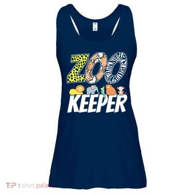 Zookeeper Costume African Savanna Zoo Keeper Animals Lover Ladies Essential Flowy Tank
