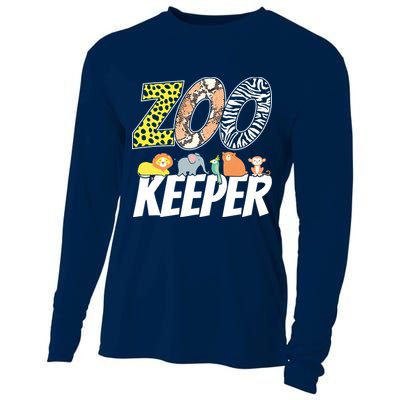 Zookeeper Costume African Savanna Zoo Keeper Animals Lover Cooling Performance Long Sleeve Crew