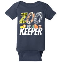 Zookeeper Costume African Savanna Zoo Keeper Animals Lover Baby Bodysuit