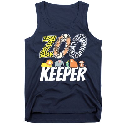 Zookeeper Costume African Savanna Zoo Keeper Animals Lover Tank Top