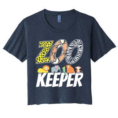 Zookeeper Costume African Savanna Zoo Keeper Animals Lover Crop Top