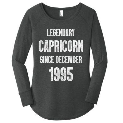 Zodiac Capricorn Birthday Legendary December 1995 Women's Perfect Tri Tunic Long Sleeve Shirt