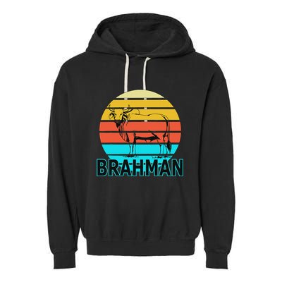 Zebu Cattle Brahma Bull Hump Dewlap Cow Indian Aurochs Garment-Dyed Fleece Hoodie
