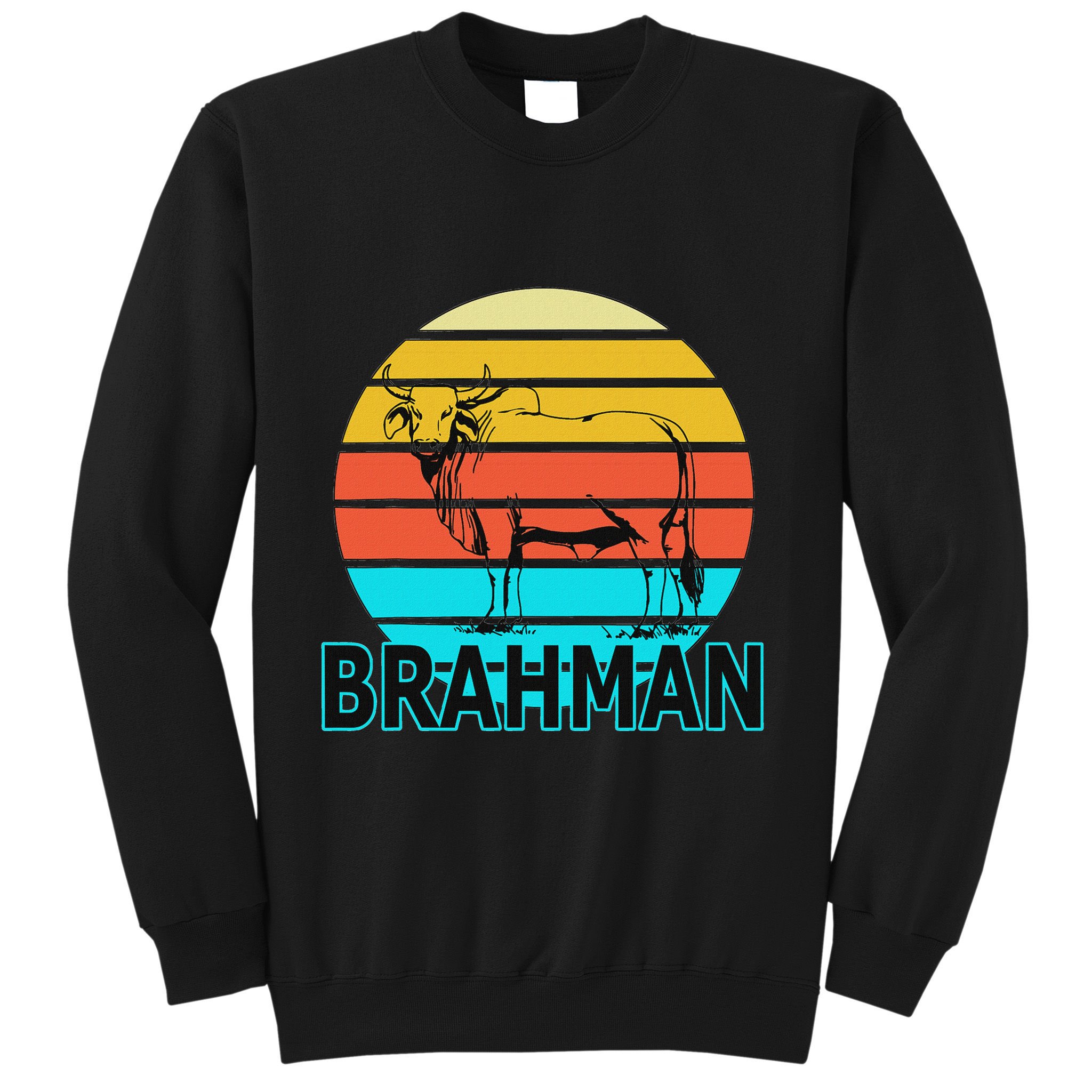Zebu Cattle Brahma Bull Hump Dewlap Cow Indian Aurochs Sweatshirt
