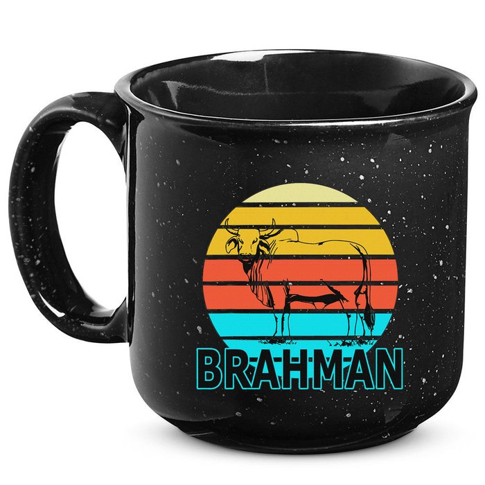 Zebu Cattle Brahma Bull Hump Dewlap Cow Indian Aurochs 15oz Campfire Ceramic Mug