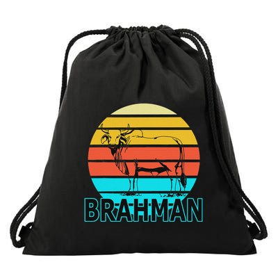 Zebu Cattle Brahma Bull Hump Dewlap Cow Indian Aurochs Drawstring Bag