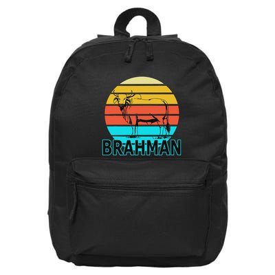 Zebu Cattle Brahma Bull Hump Dewlap Cow Indian Aurochs 16 in Basic Backpack