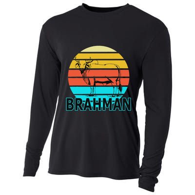 Zebu Cattle Brahma Bull Hump Dewlap Cow Indian Aurochs Cooling Performance Long Sleeve Crew