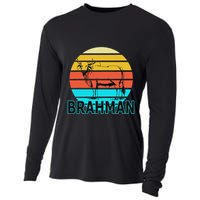 Zebu Cattle Brahma Bull Hump Dewlap Cow Indian Aurochs Cooling Performance Long Sleeve Crew